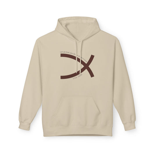 One Faith Matching Hoodie (Ichthys) - Tail Half