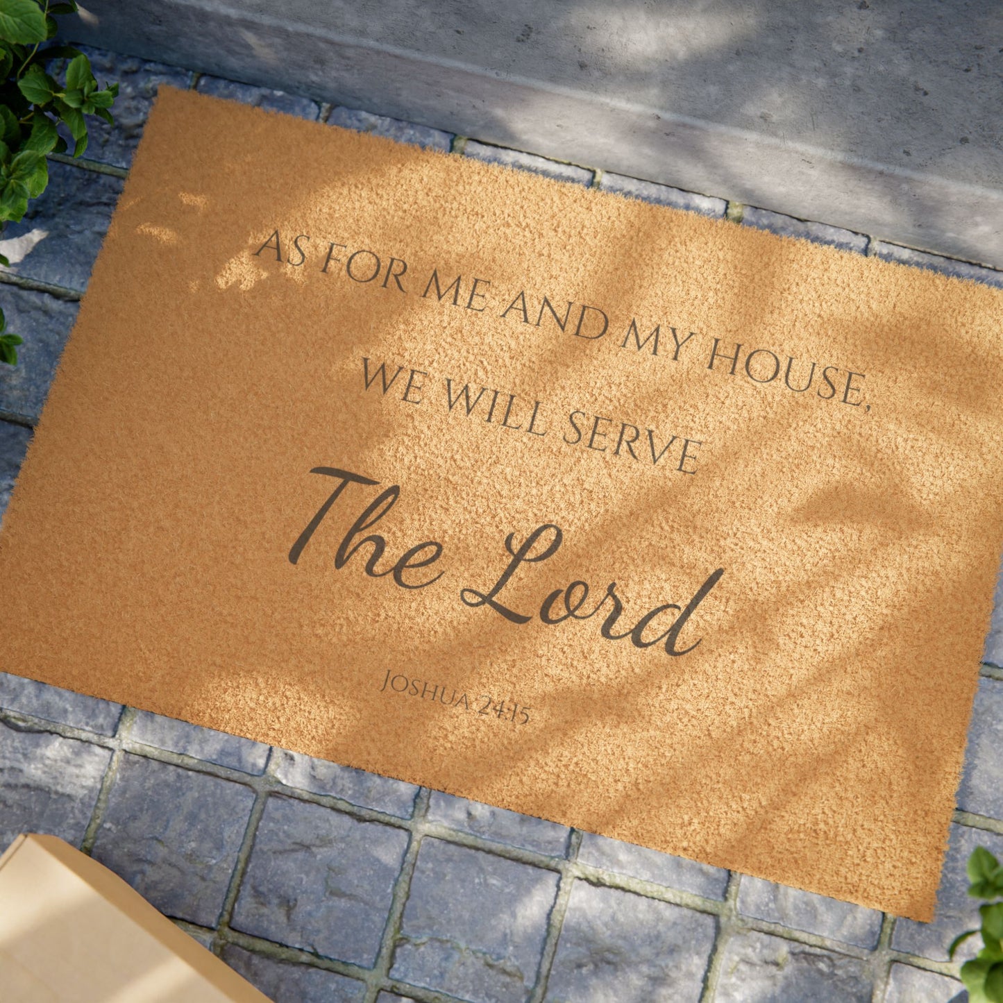 Serve the Lord Welcome Mat