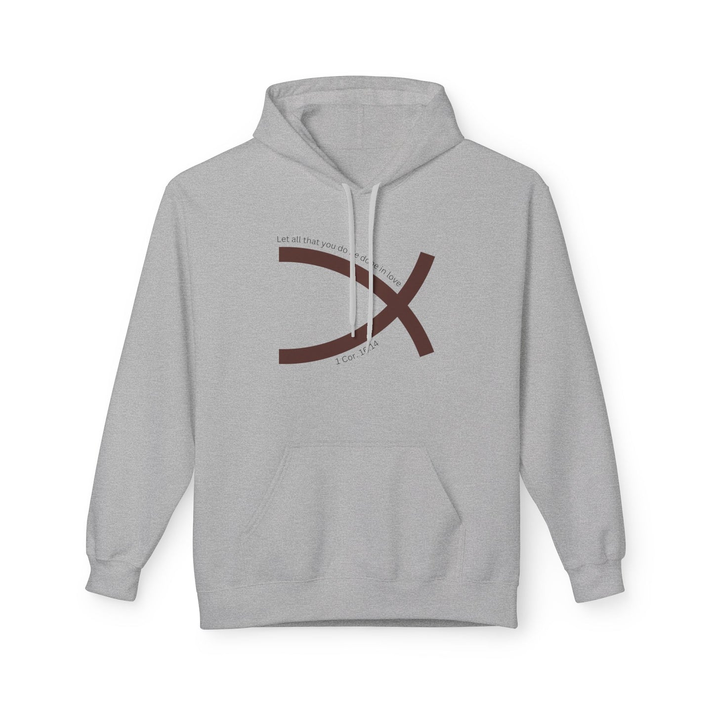 One Faith Matching Hoodie (Ichthys) - Tail Half