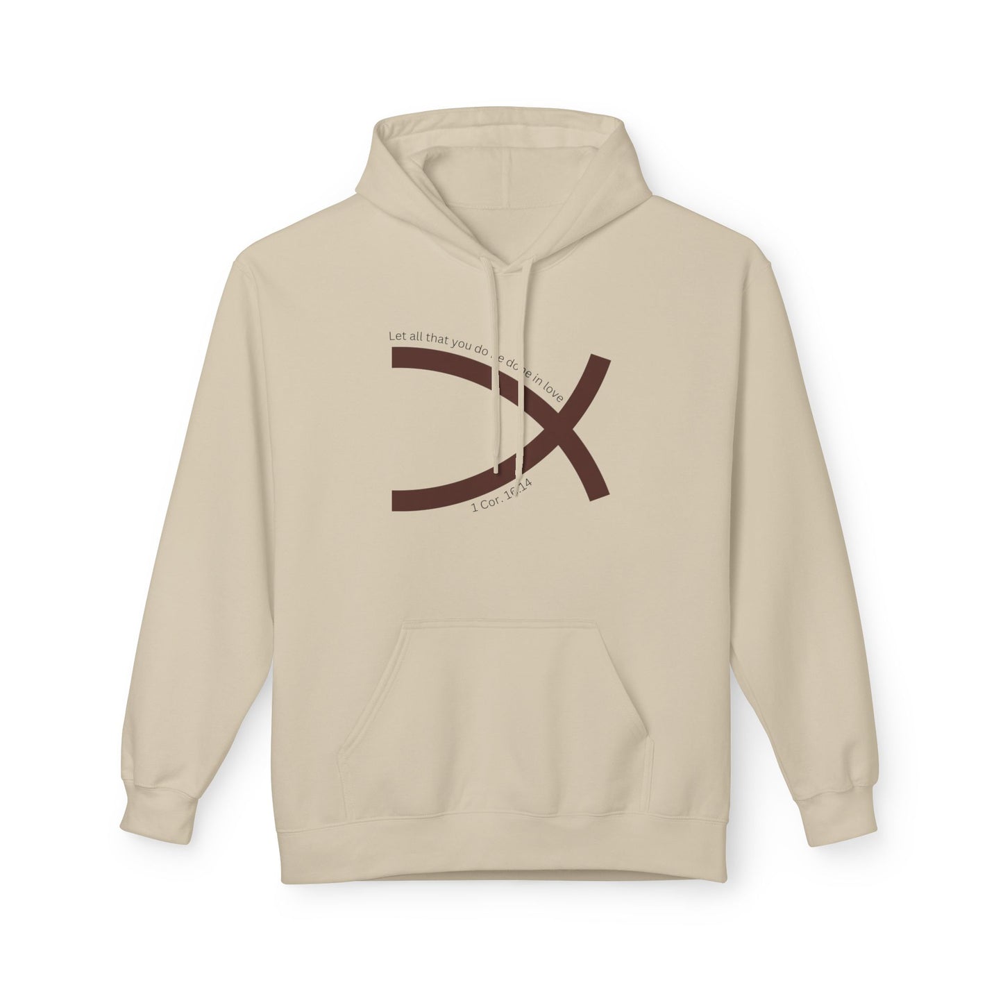 One Faith Matching Hoodie (Ichthys) - Tail Half