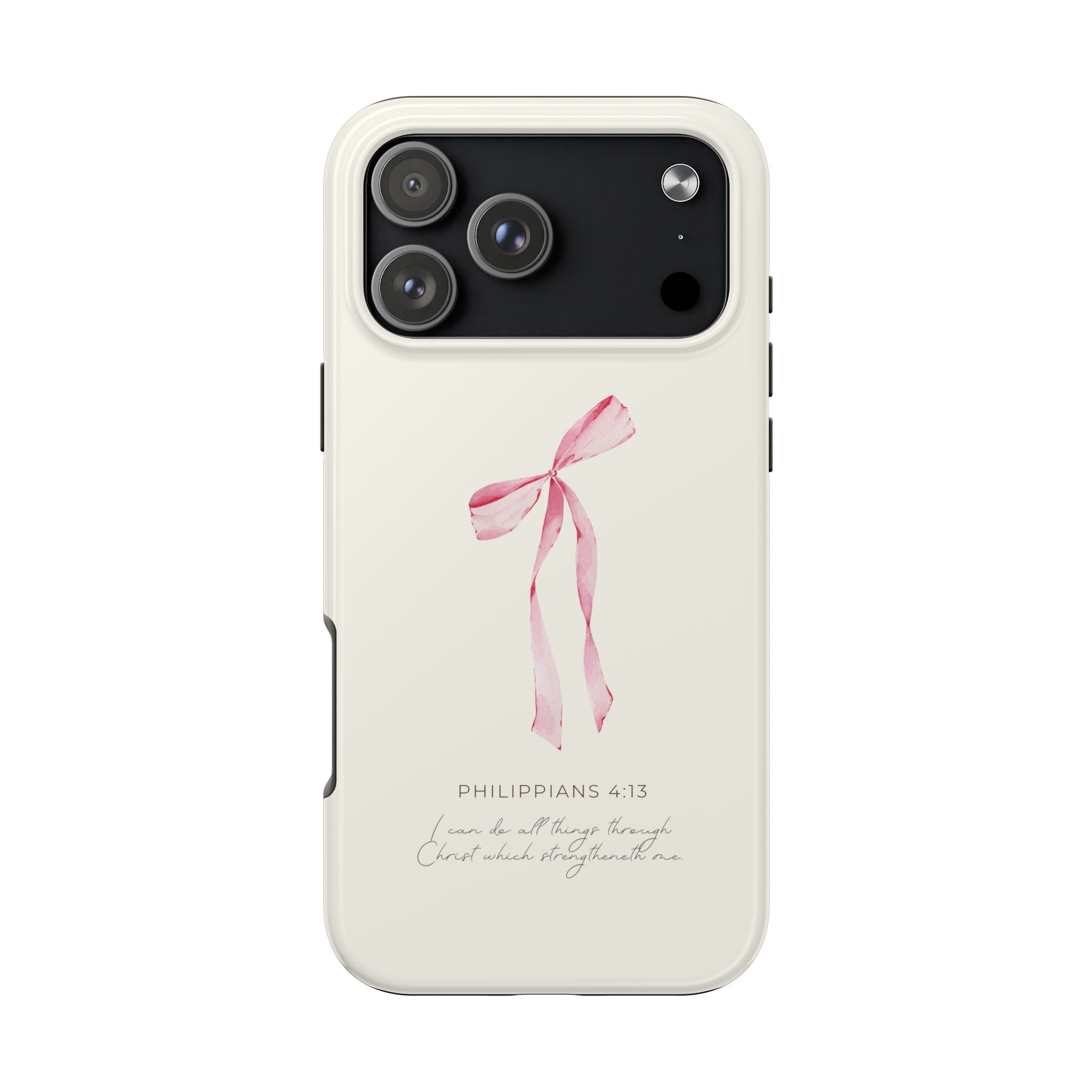 Personalized Christian Floral Bow Case