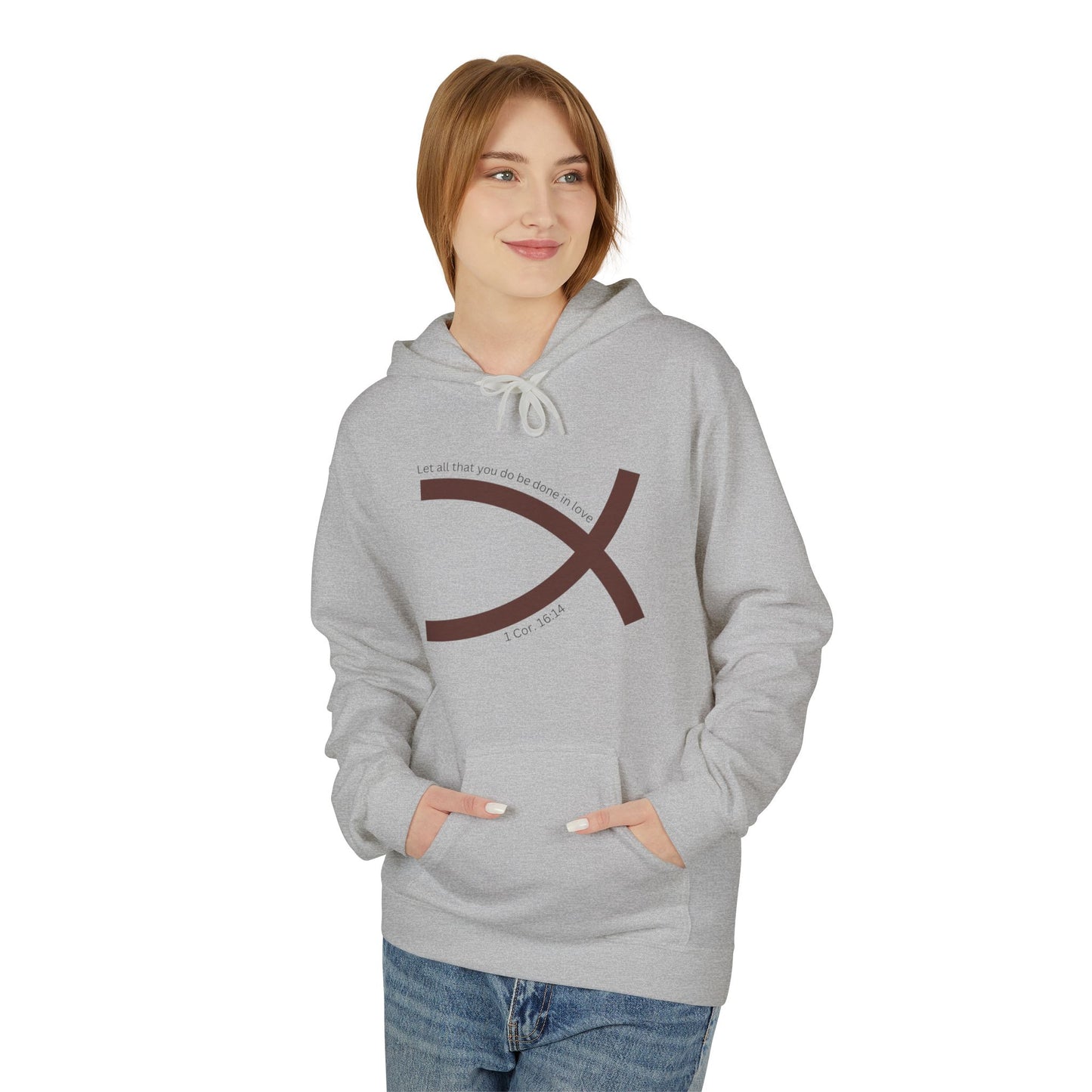 One Faith Matching Hoodie (Ichthys) - Tail Half