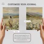 Personalized Christian Journal with Name & Bible Verse | Dear God Prayer Journal