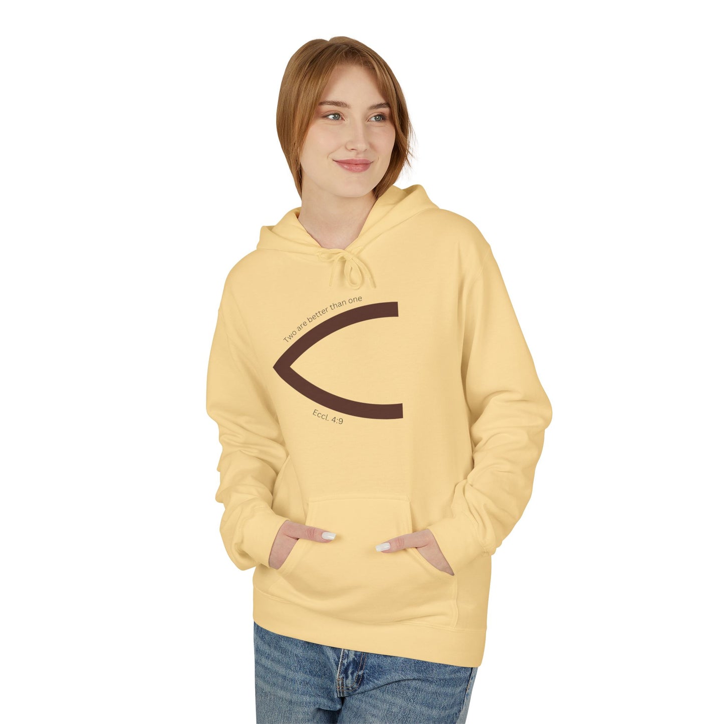 One Faith Matching Hoodie (Ichthys) - Head Half