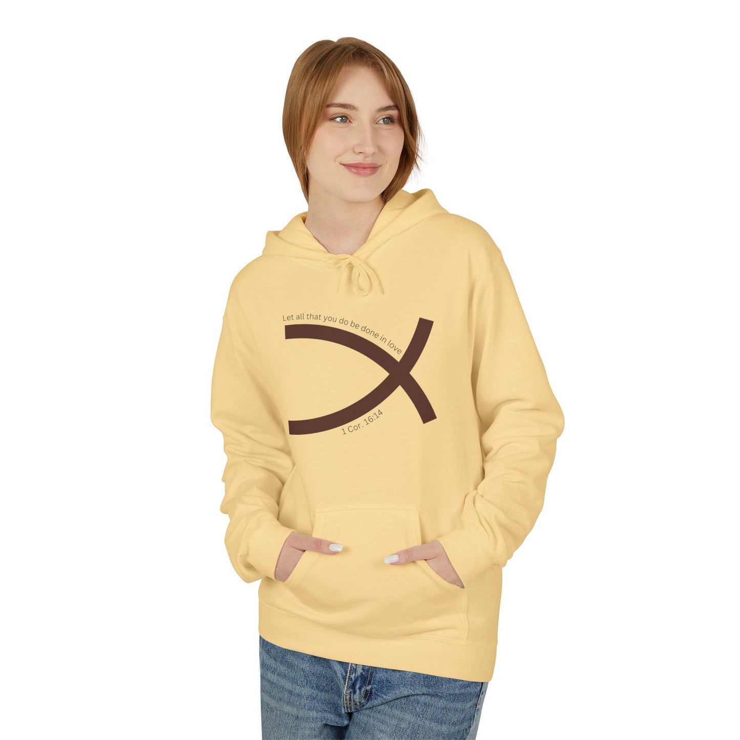 One Faith Matching Hoodie (Ichthys) - Tail Half