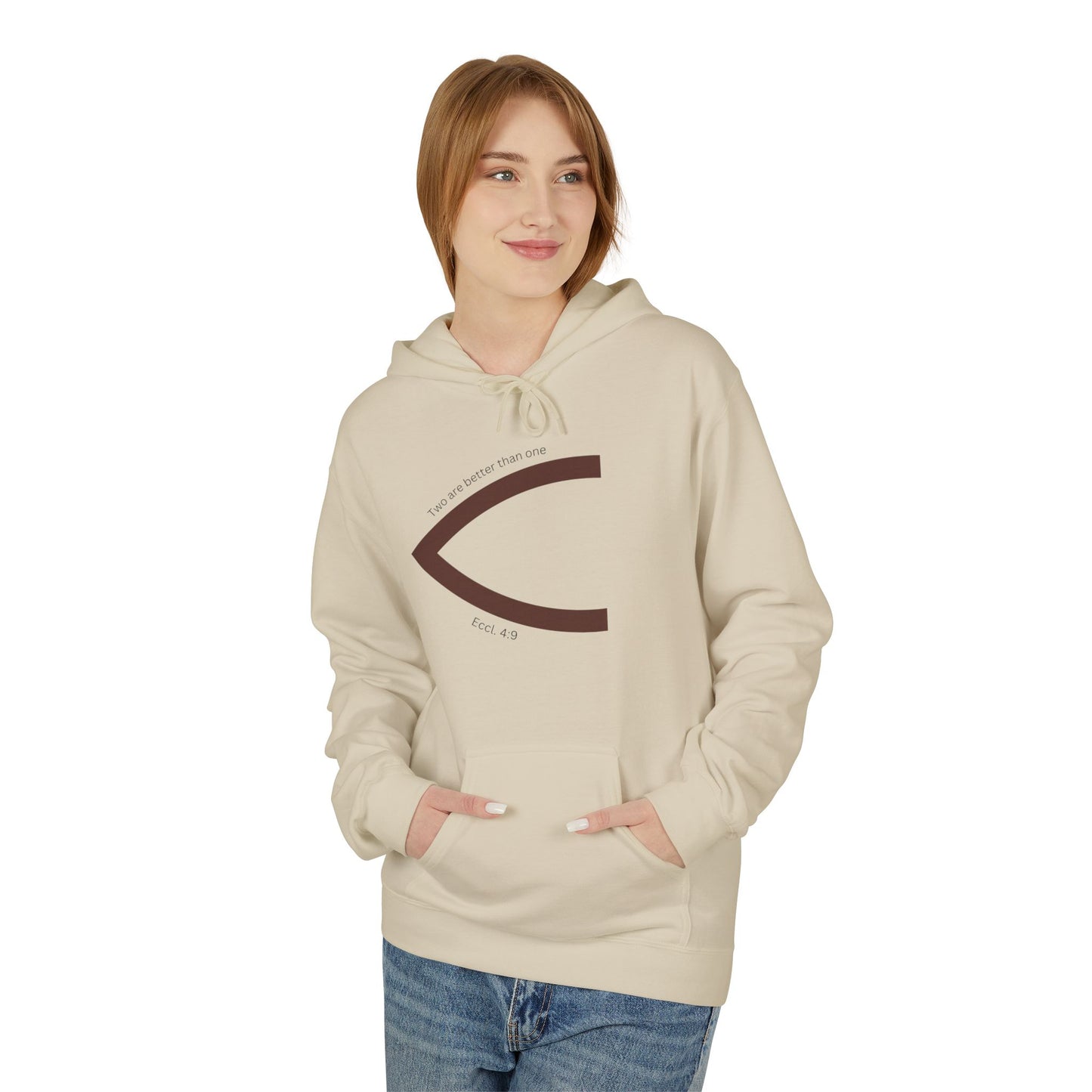 One Faith Matching Hoodie (Ichthys) - Head Half