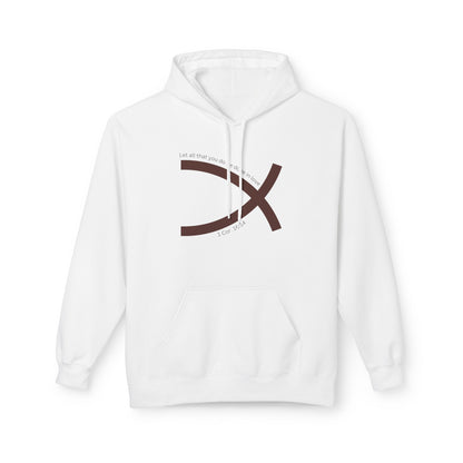 One Faith Matching Hoodie (Ichthys) - Tail Half
