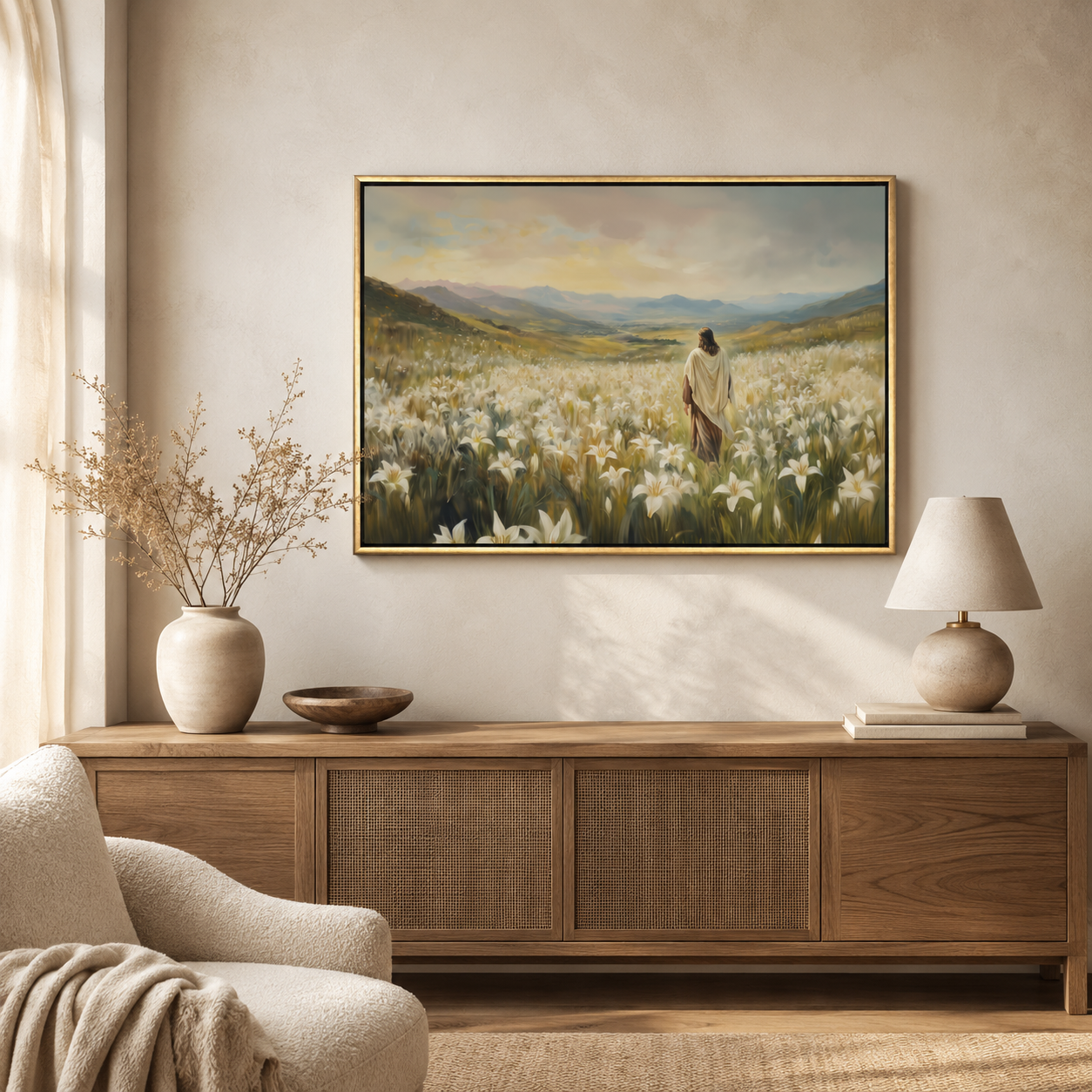 Among the Lilies - Canvas