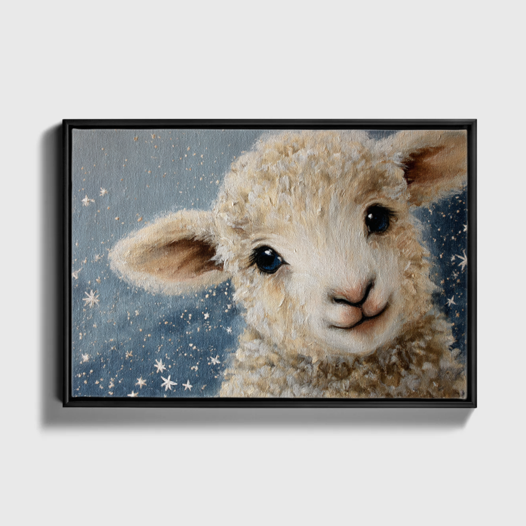 Starry Little Lamb - Canvas