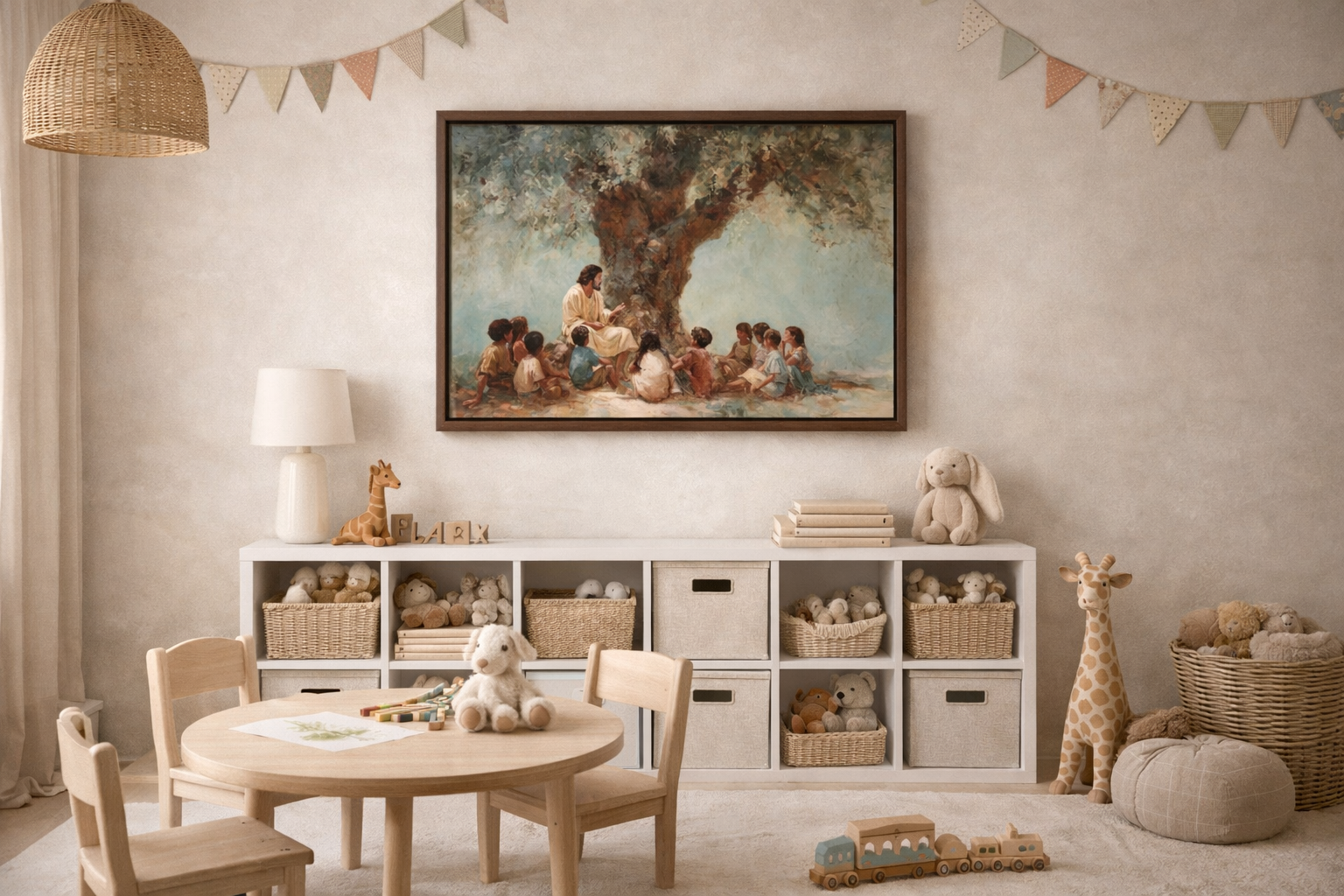 He Welcomed Them - Canvas