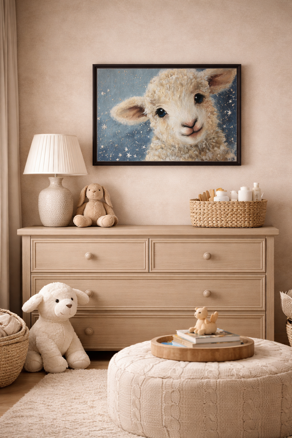 Starry Little Lamb - Canvas