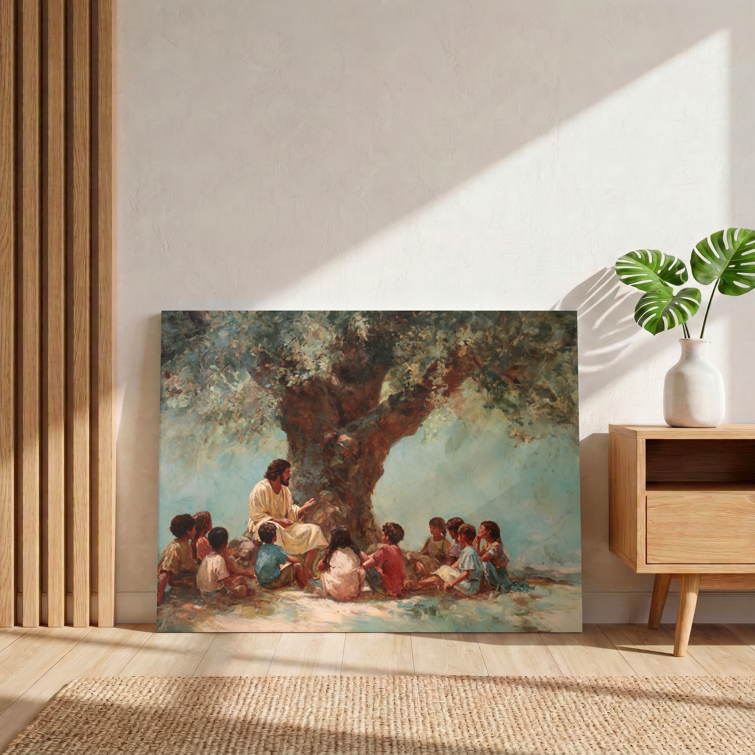 He Welcomed Them - Canvas