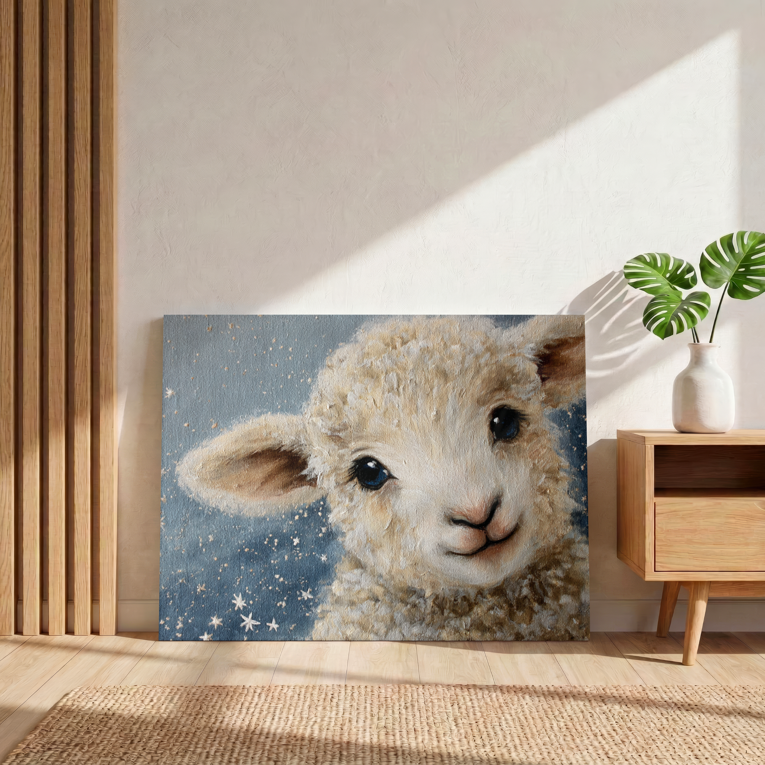 Starry Little Lamb - Canvas