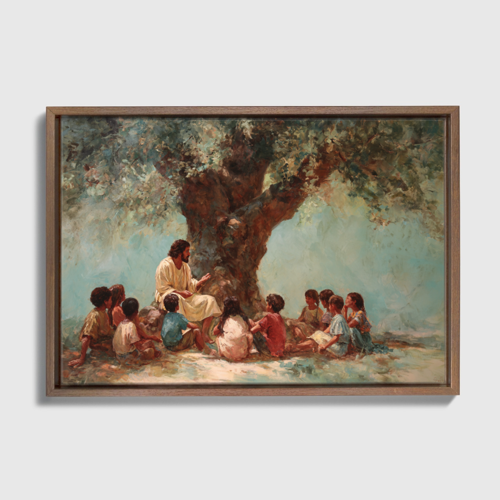 He Welcomed Them - Canvas