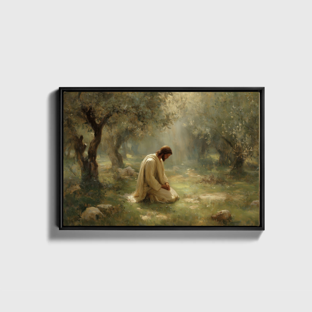 Praying in the Garden - Canvas