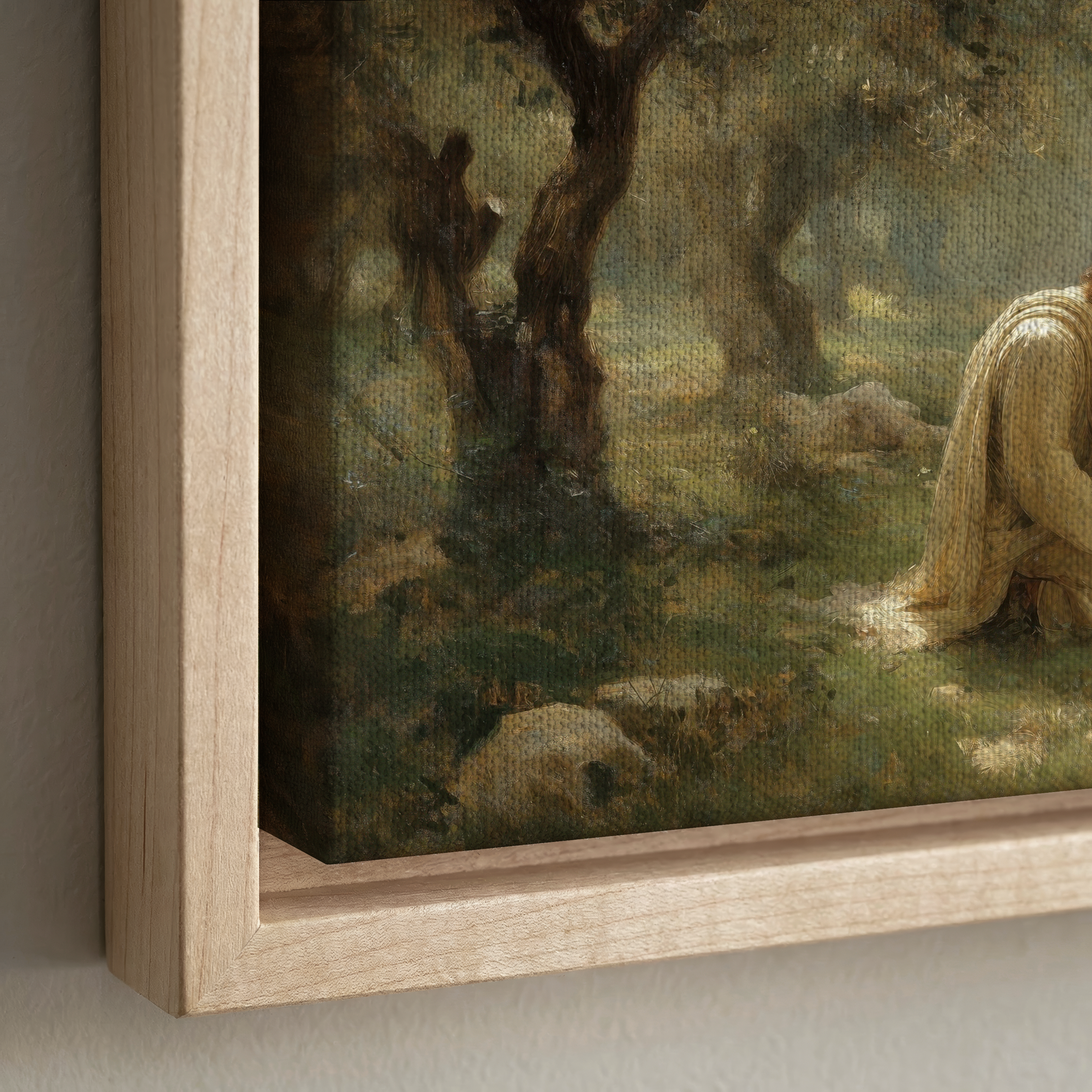 Praying in the Garden - Canvas