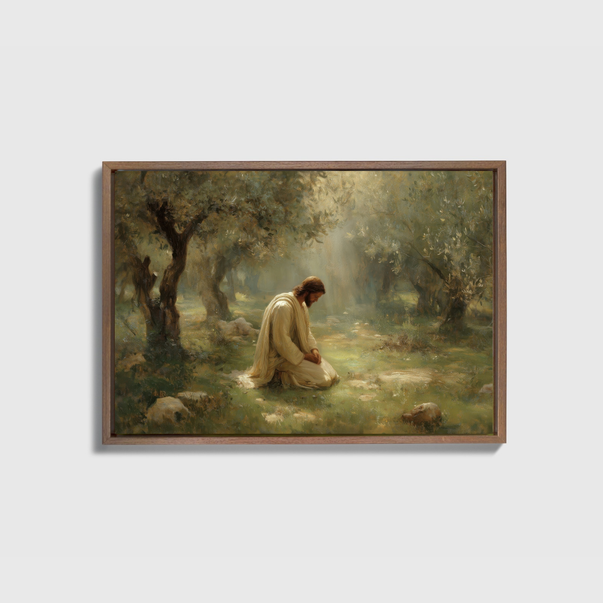 Praying in the Garden - Canvas