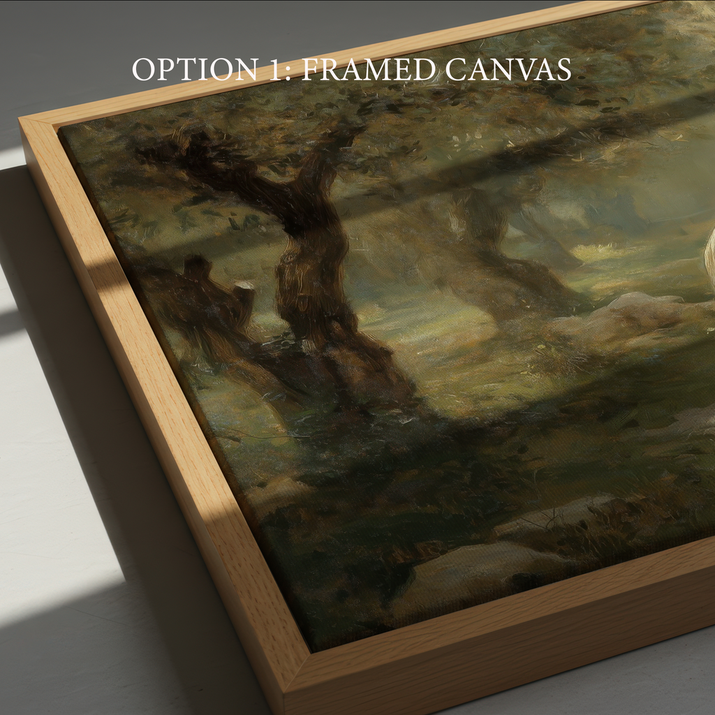 Praying in the Garden - Canvas