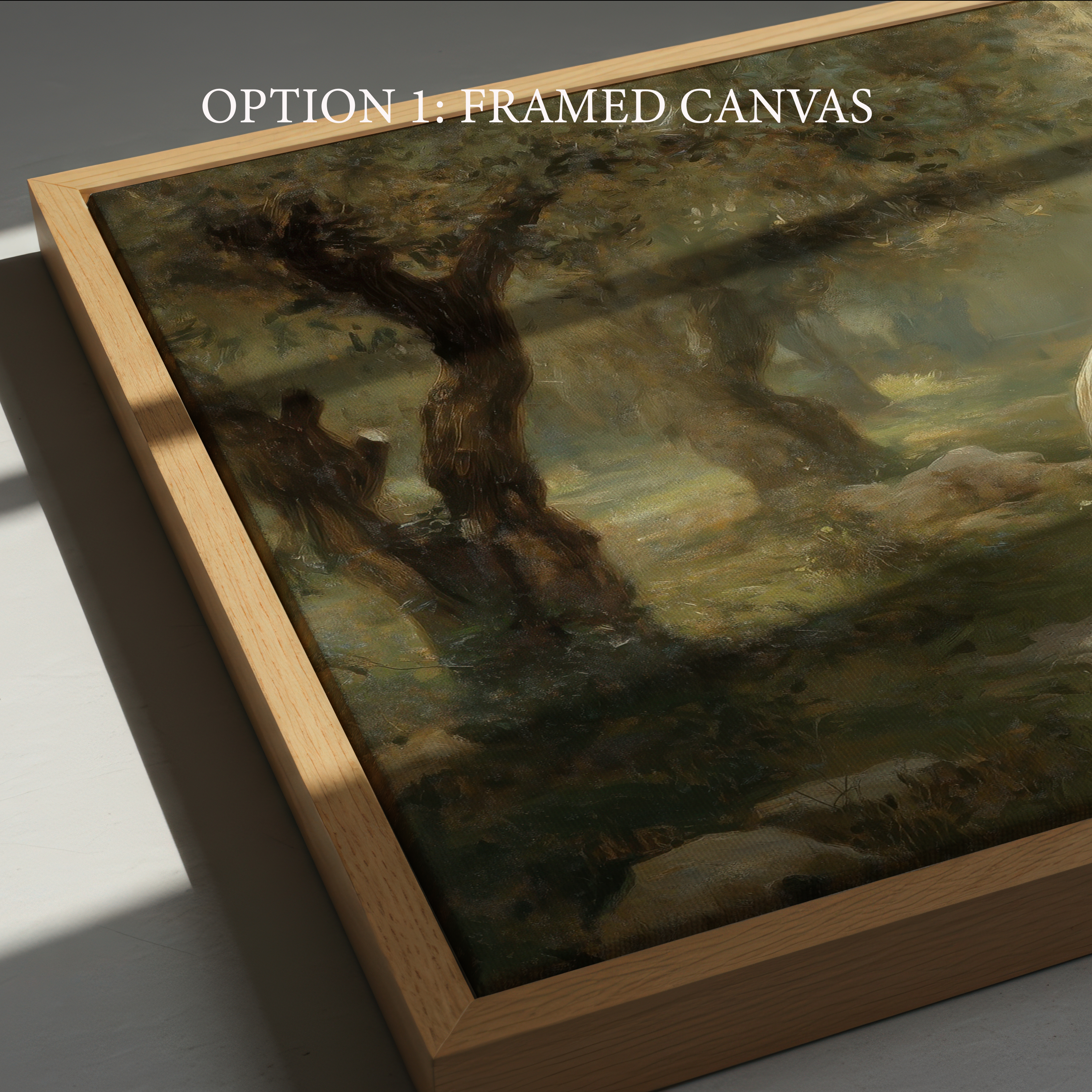 Praying in the Garden - Canvas