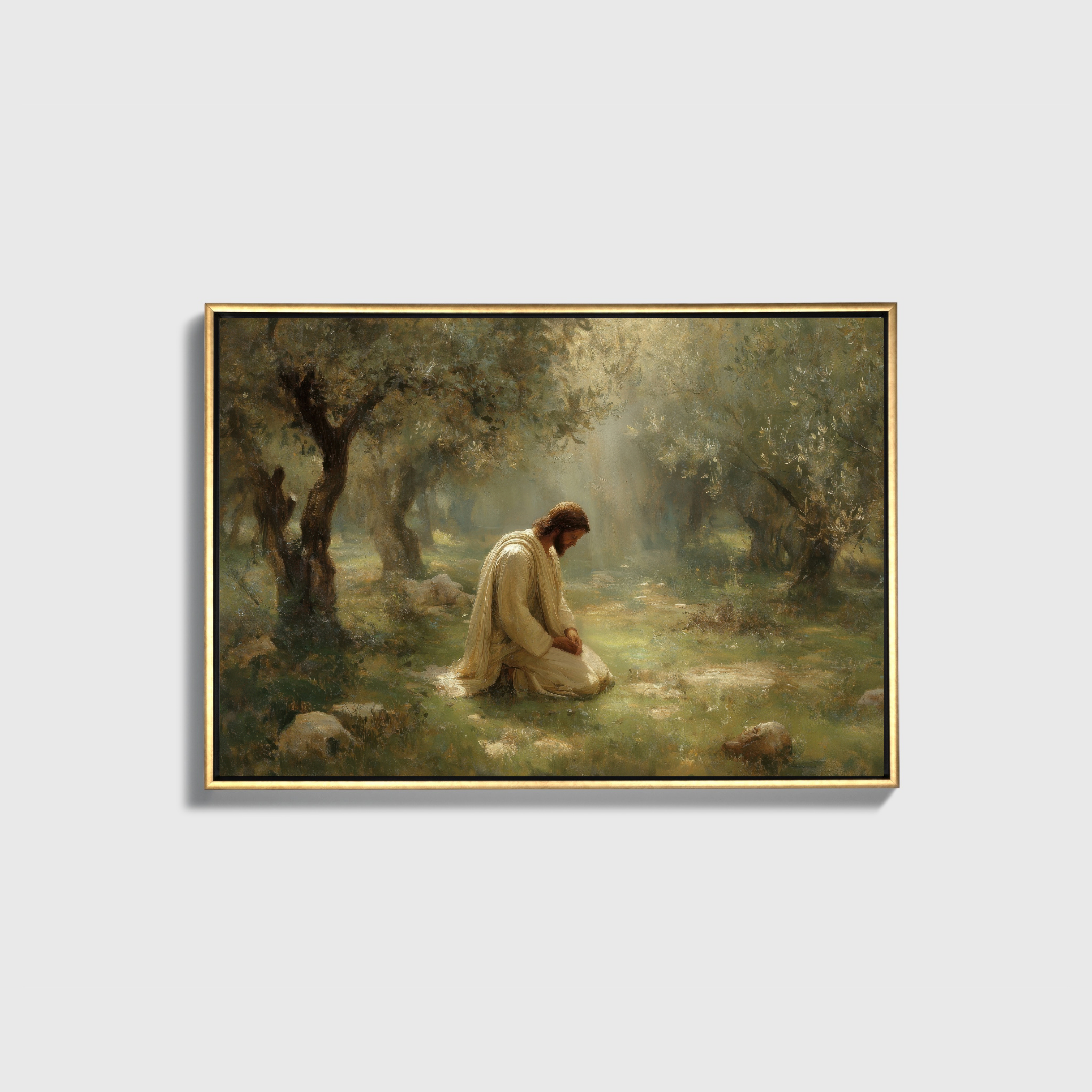 Praying in the Garden - Canvas