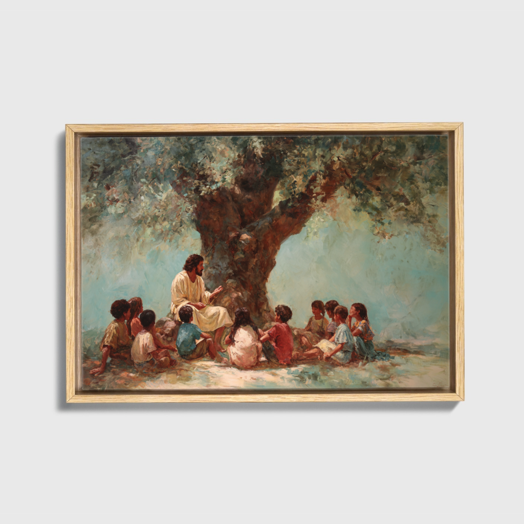 He Welcomed Them - Canvas