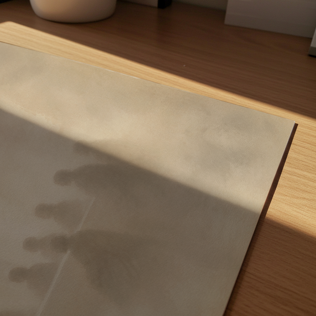 A close-up of a last supper bible art, light beige or cream-colored rectangular print 