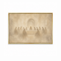 The Last Supper Christian wall art featuring Jesus and His disciples in a peaceful scene in a gold frame