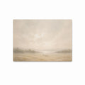 Jesus as the shepherd with His flock in a peaceful open landscape, inspired by the parable of leaving the 99, in a Christian art print