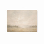 Jesus as the shepherd with His flock in a peaceful open landscape, inspired by the parable of leaving the 99, in a Christian art print